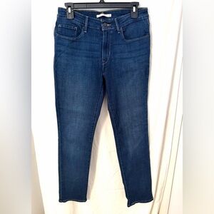Levi's Mid Rise Skinny Jeans in Deep Indigo
